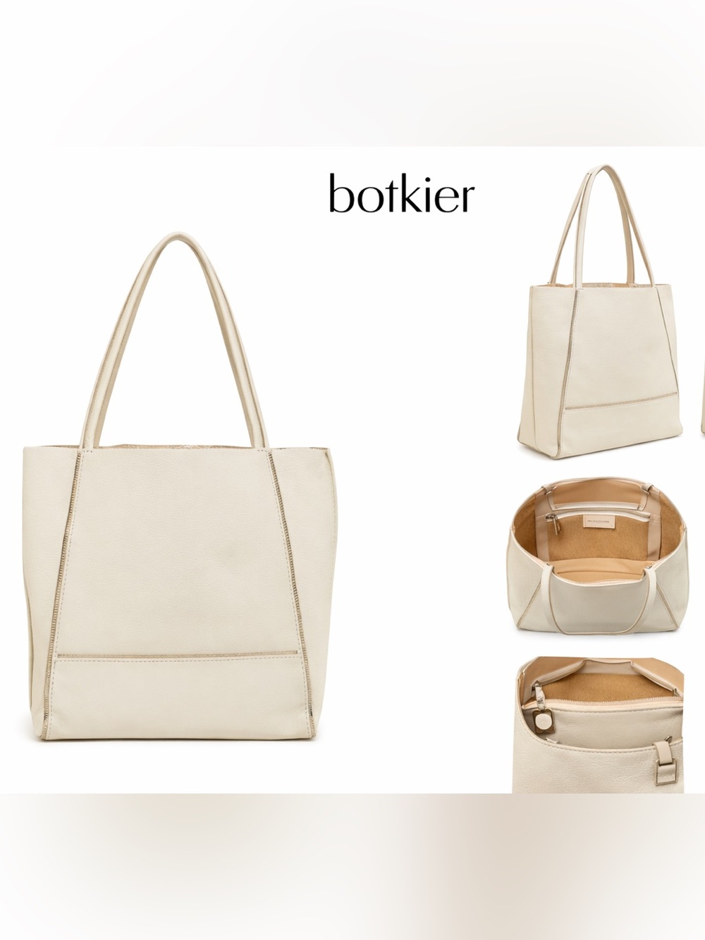 Botkier Soho Large Heavy Grain/Pebbled Leather Tote Bag NWT